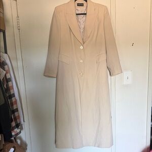 Elegant Seressa by Malina Beige Trench Coat SZ 42